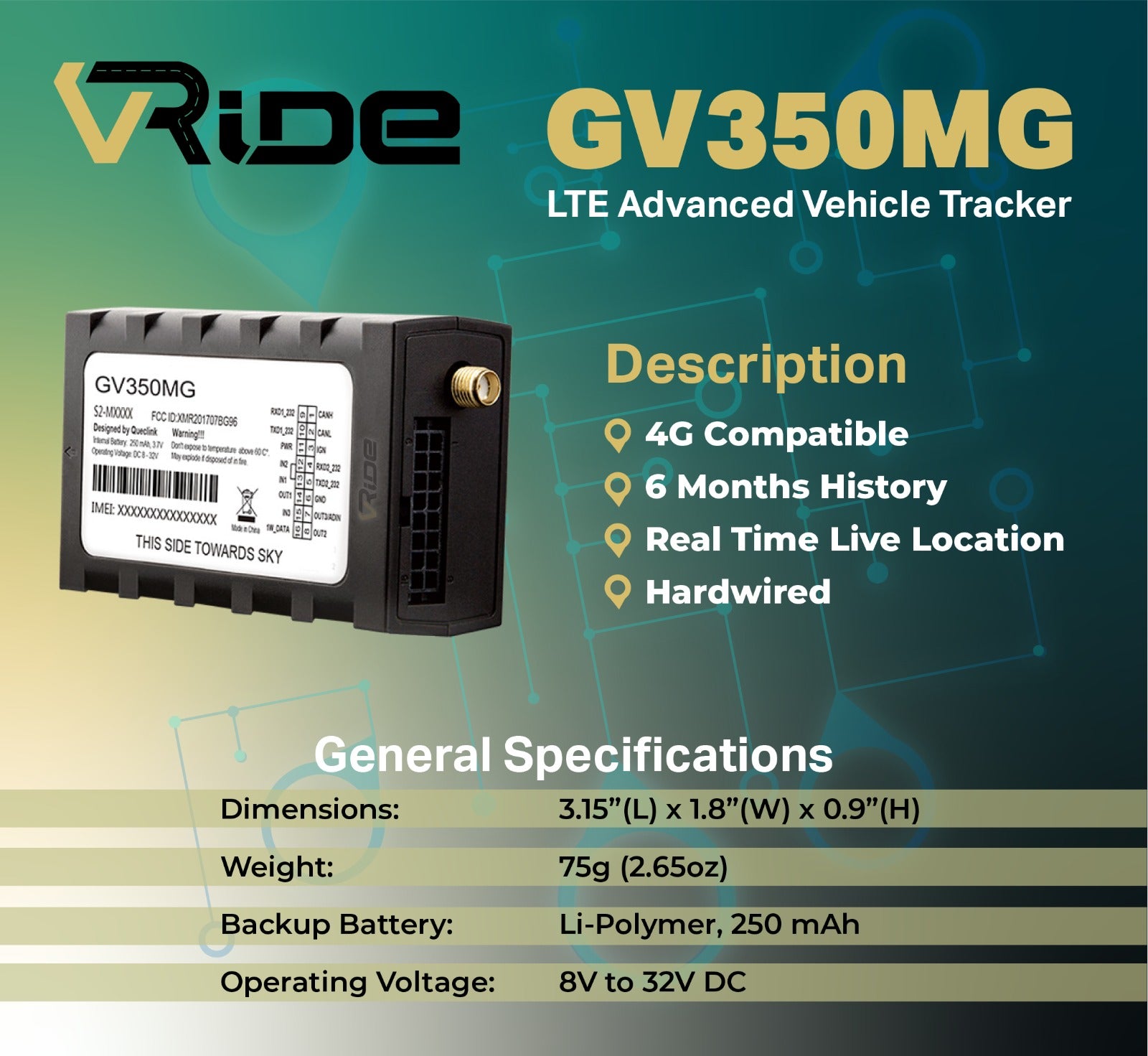 GPS-Tracker GV350MG 